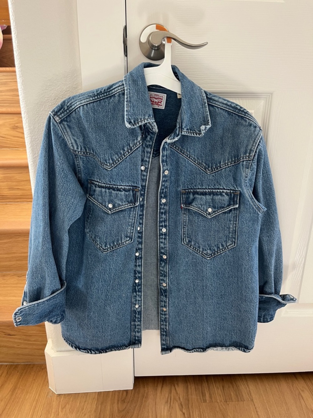 Levi's Women’s Dylan Relaxed Western  Denim Shirt Jacket size S